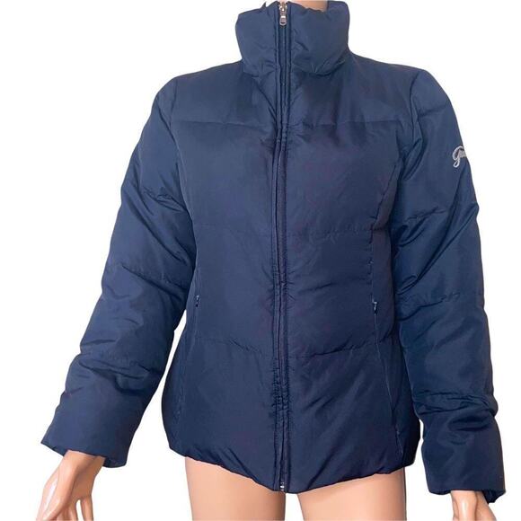Guess women’s puffer coat jacket in black zip up SZ Sm black down full zip - Picture 2 of 12